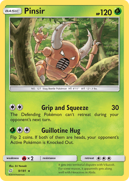 Pinsir (9/181) [Soleil et Lune : Faites équipe] 