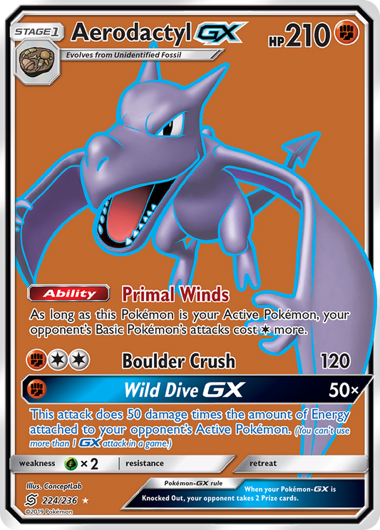 Aerodactyl GX (224/236) [Soleil et Lune : Esprits Unifiés] 