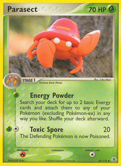 Parasect (43/112) [EX: FireRed & LeafGreen][Yuka Morii]