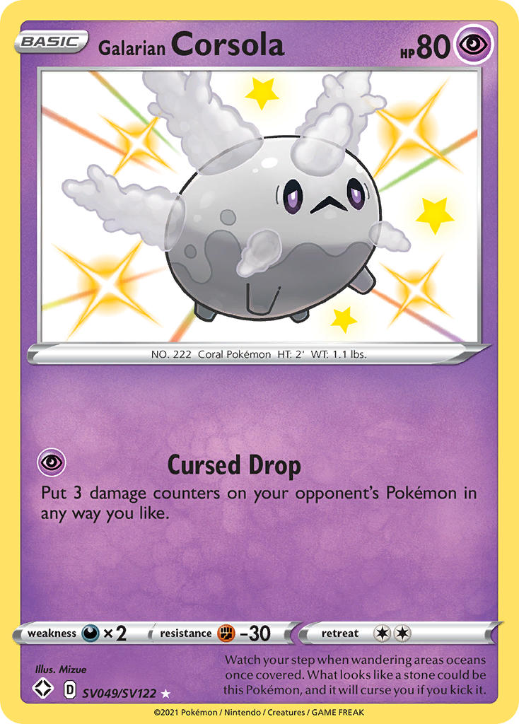 Galarian Corsola (SV049/SV122) [Épée et bouclier : Shining Fates] 
