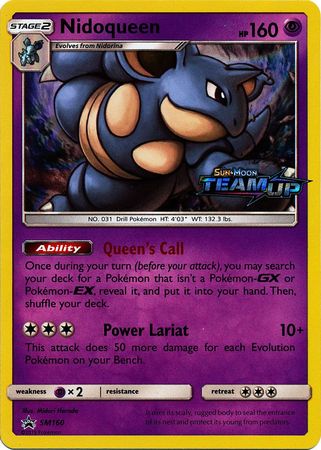 Nidoqueen (Bâton) (SM160) [Soleil et Lune : Promos Black Star] 