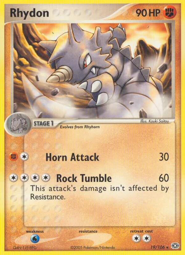 Rhydon (19/106) [EX : Émeraude] 