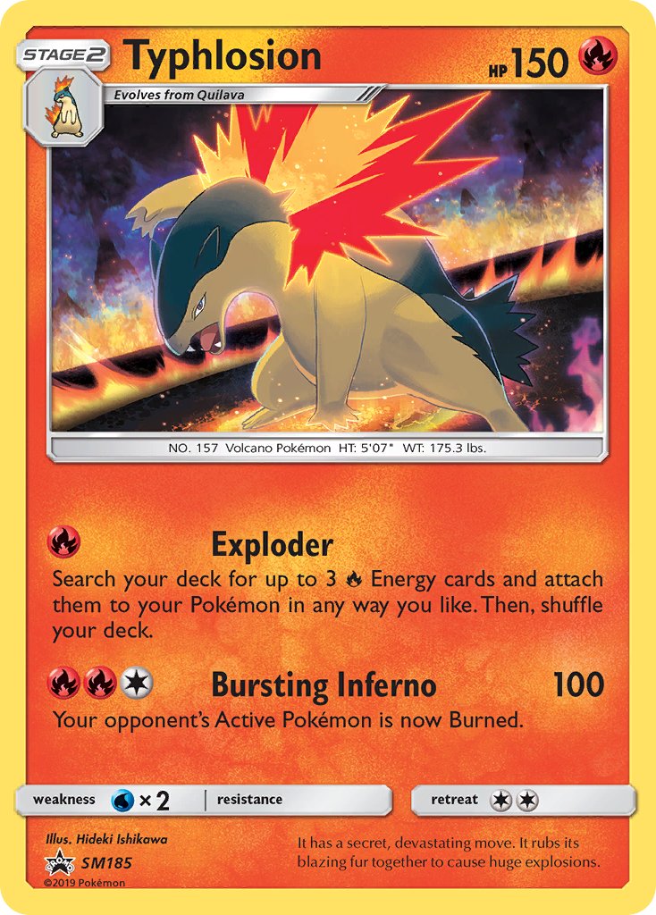 Typhlosion (SM185) [Promotions Soleil et Lune : Étoile noire] 