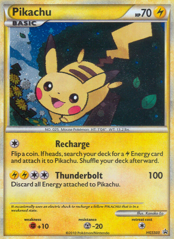 Pikachu (HGSS03) [HeartGold &amp; SoulSilver: Promotions Black Star] 