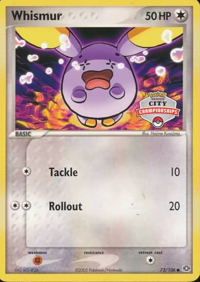 Whismur (73/106) (Championnat de la ville) [EX : Émeraude] 