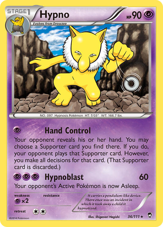 Hypno (36/111) [XY : Poings furieux] 