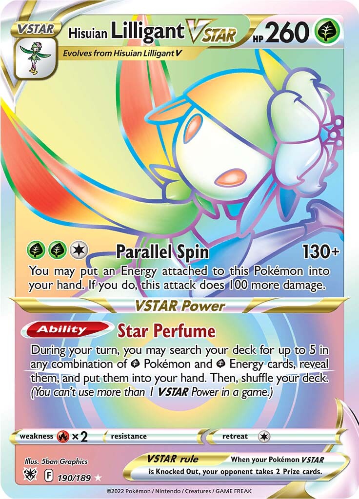 Hisuian Lilligant VSTAR (190/189) [Épée &amp; Bouclier : Astral Radiance] 
