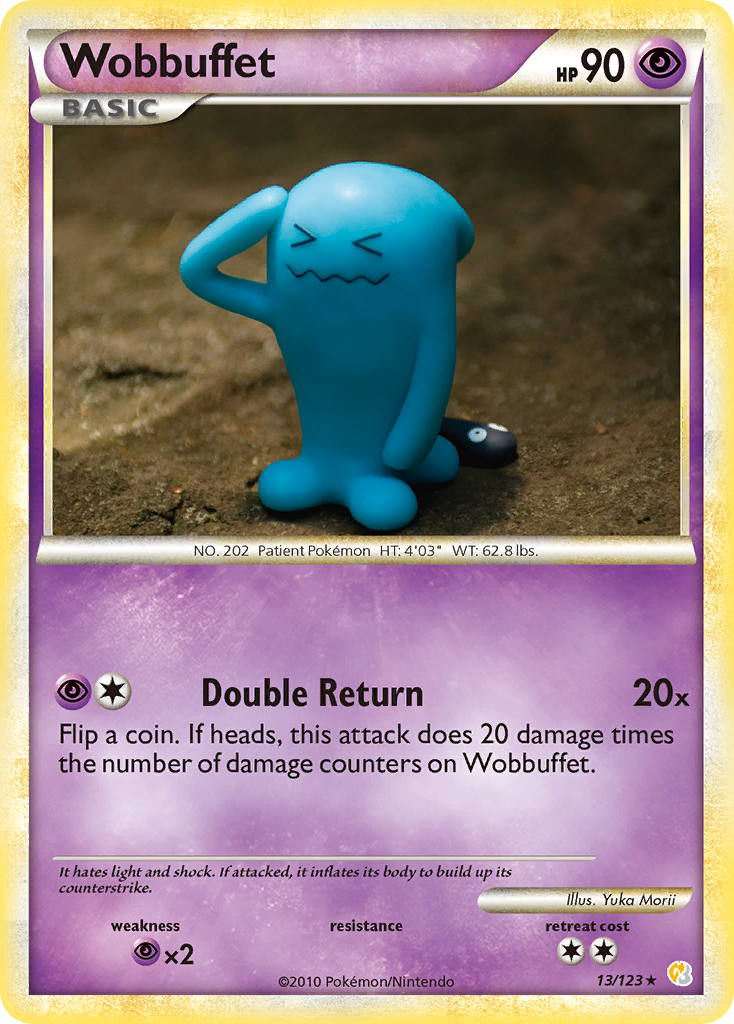 Wobbuffet (13/123) [HeartGold & SoulSilver: Base Set][Yuka Morii]