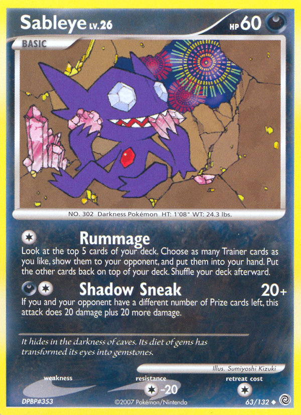 Sableye (63/132) [Diamant &amp; Perle : Merveilles secrètes] 