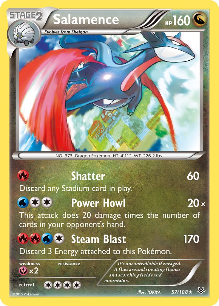 Salamence (XY Roaring Skies) (57/108) [Exclusivités du deck à thème] 