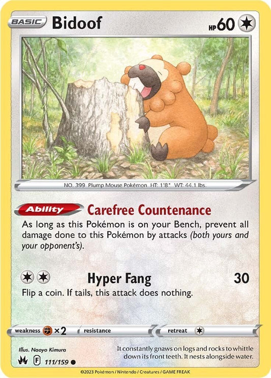 Bidoof (111/159) [Épée et Bouclier : Zénith de la Couronne] 