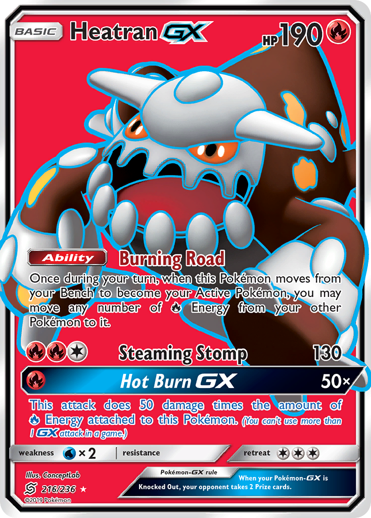 Heatran GX (216/236) [Soleil et Lune : Esprits Unifiés] 