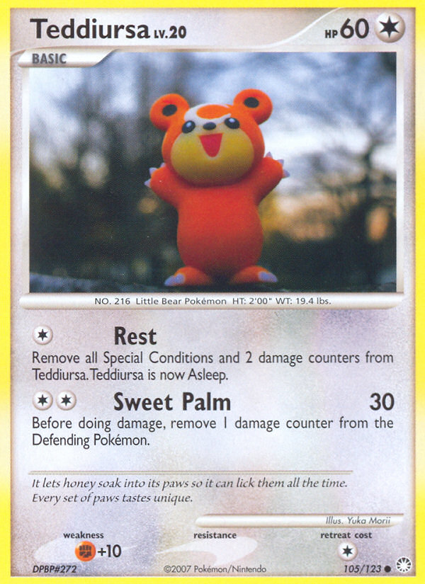 Teddiursa (105/123) [Diamond & Pearl: Mysterious Treasures][Yuka Morii]