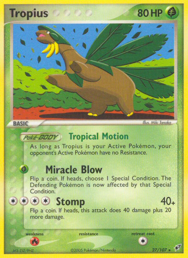 Tropius (27/107) [EX : Déoxys] 
