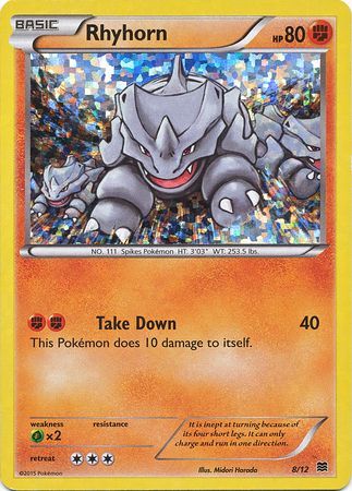 Rhyhorn (8/12) [Promotions McDonald's : Collection 2015] 