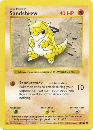 Sandshrew (62/102) [Ensemble de base (sans ombre)] 