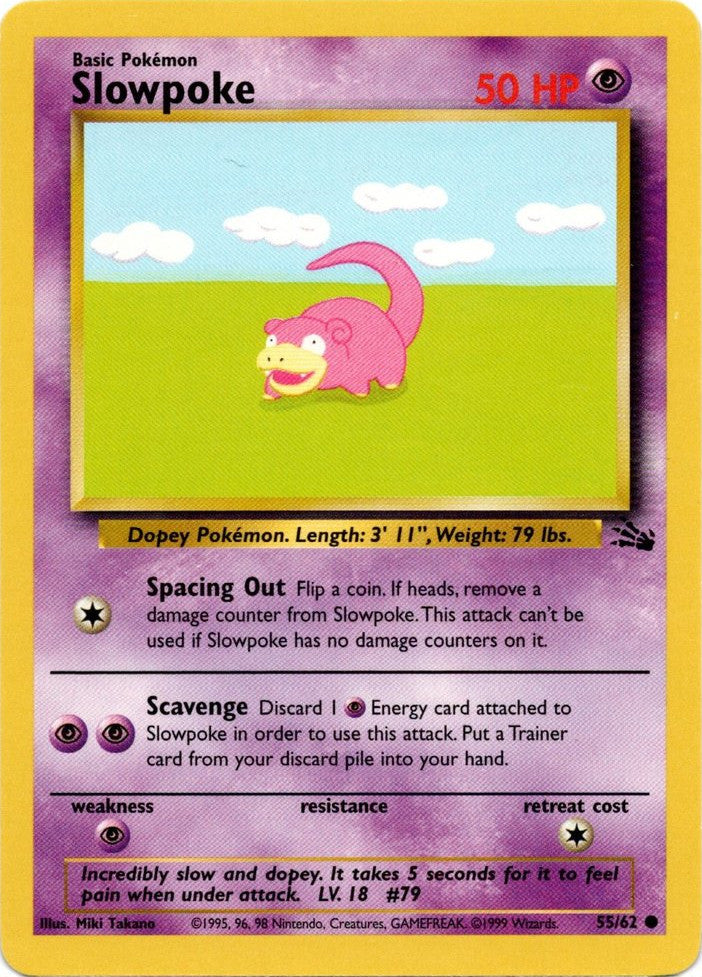 Slowpoke (55/62) [Fossiles illimités] 