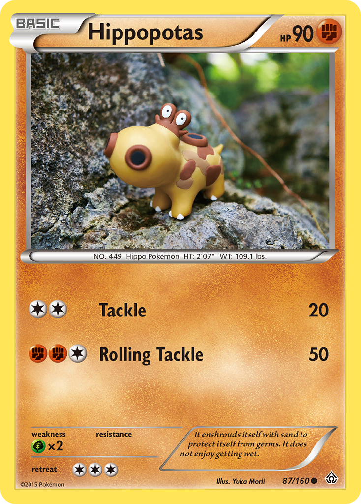 Hippopotas (87/160) [XY: Primal Clash][Yuka Morii]