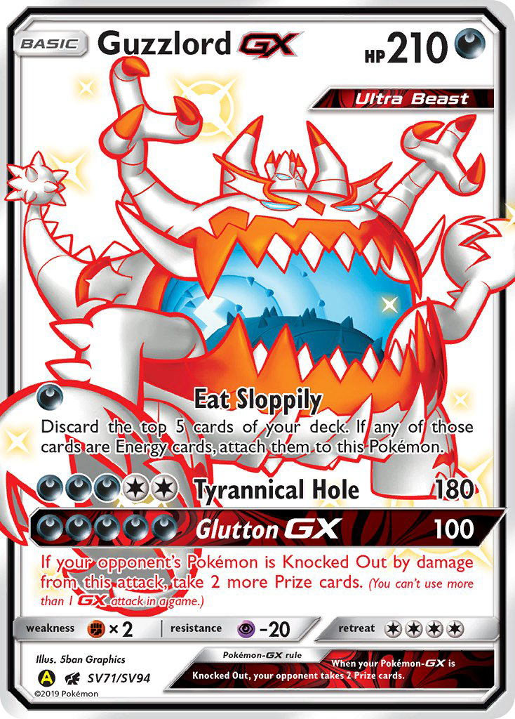 Guzzlord GX (SV71/SV94) [Soleil et Lune : Destins Cachés - Voûte Brillante] 