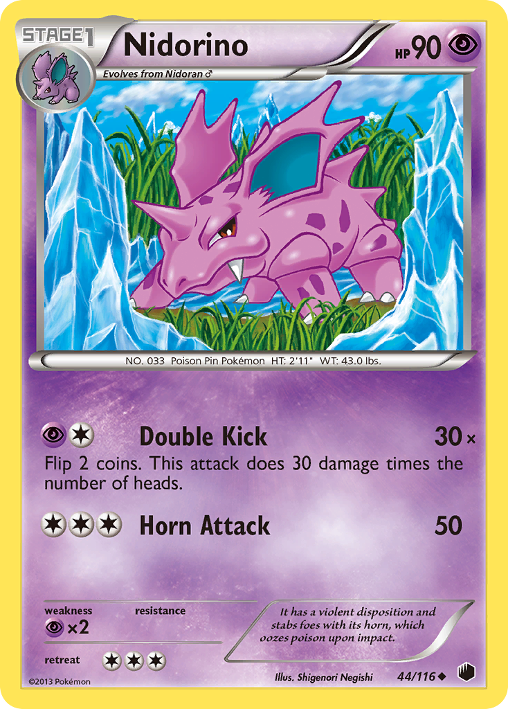 Nidorino (44/116) [Noir et blanc : Plasma Freeze] 