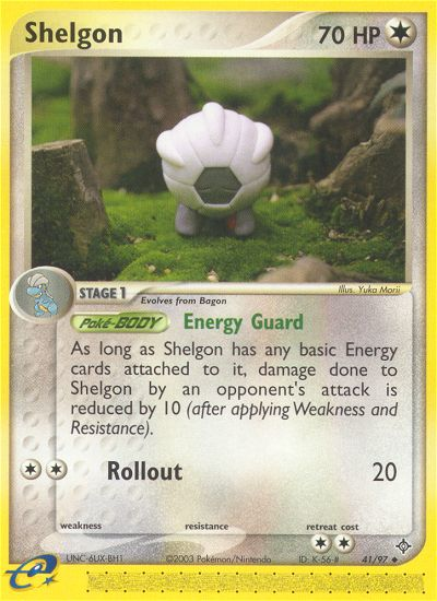 Shelgon (41/97) [EX: Dragon][Yuka Morii]