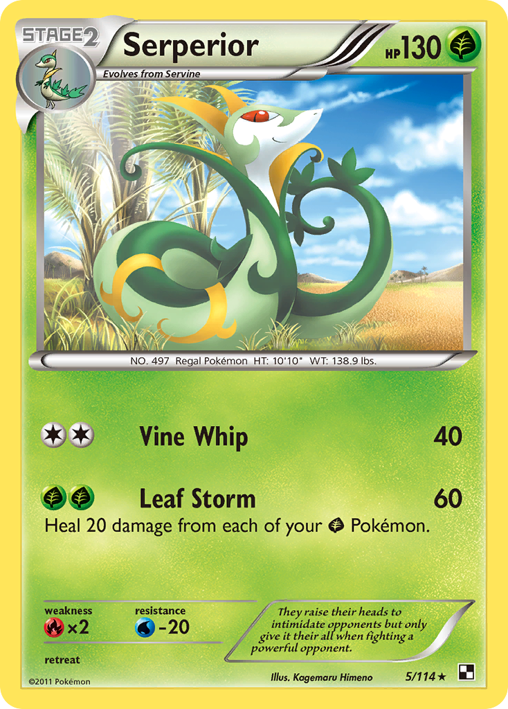 Serperior (5/114) [Noir et blanc : ensemble de base] 