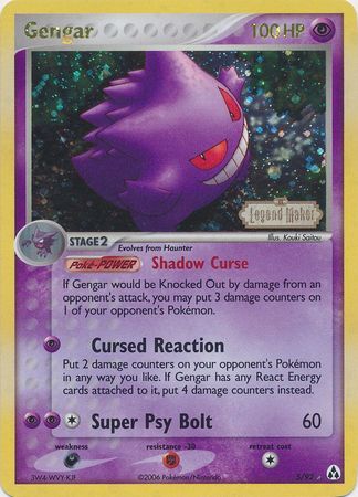 Gengar (5/92) (Estampillé) [EX : Créateur de légendes] 