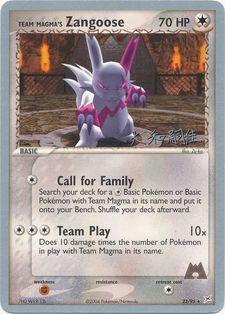 Team Magma's Zangoose (23/95) (Magma Spirit - Tsuguyoshi Yamato) [Championnats du monde 2004] 