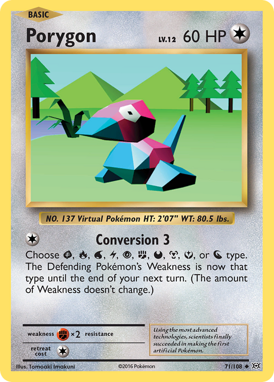 Porygon (71/108) [XY : Évolutions] 