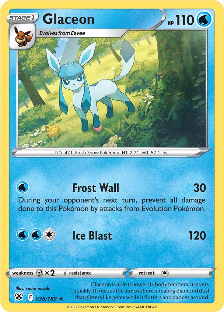 Glaceon (038/189) [Épée et Bouclier : Radiance Astrale] 