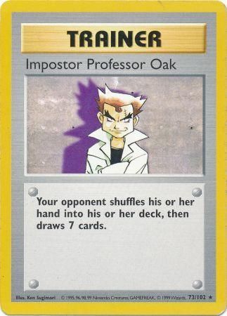 Professeur imposteur Oak (73/102) [Ensemble de base (sans ombre)] 