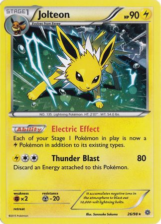 Jolteon (26/98) (Cosmos Holo) [XY : Origines Anciennes] 