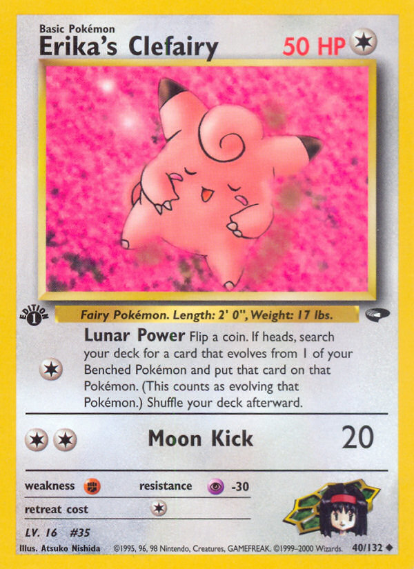 Clefairy d'Erika (40/132) [Gym Challenge 1st Edition] 