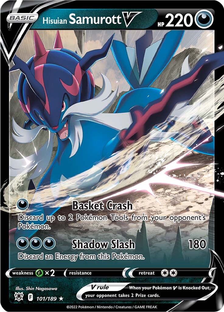 Hisuian Samurott V (101/189) [Épée et Bouclier : Radiance Astrale] 