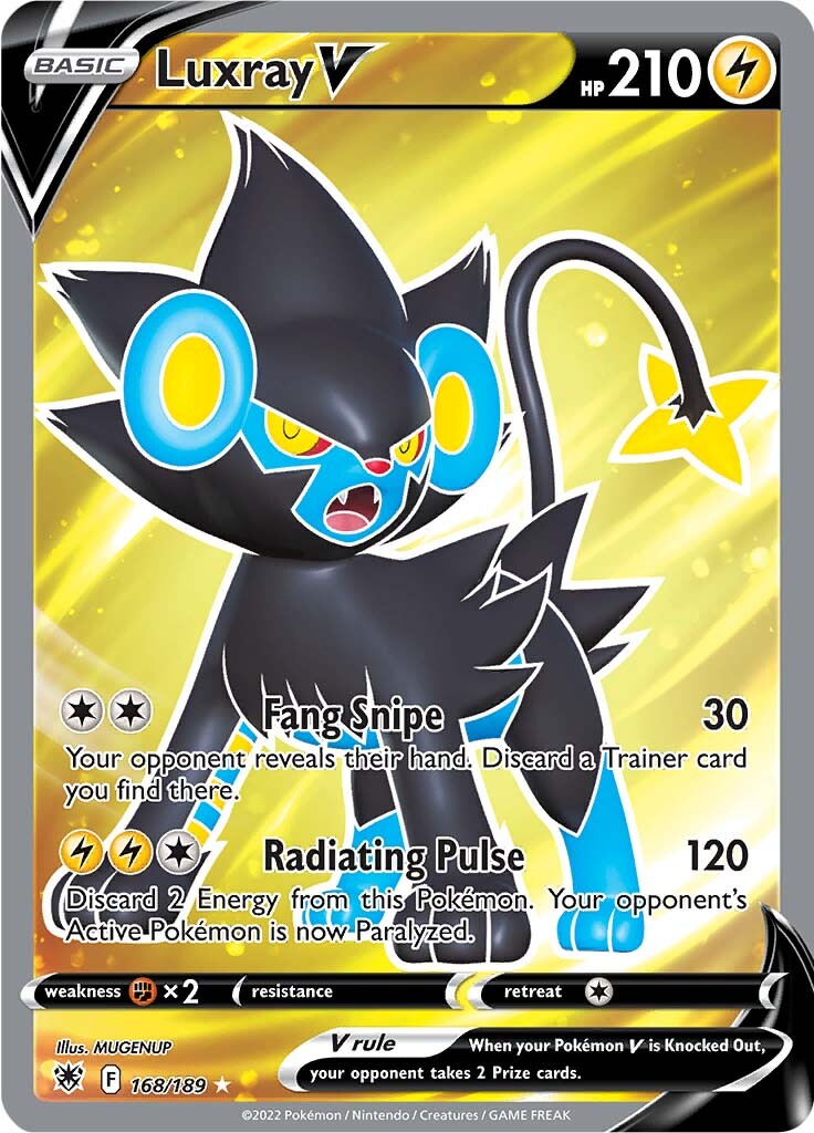 Luxray V (168/189) [Épée et Bouclier : Radiance Astrale] 