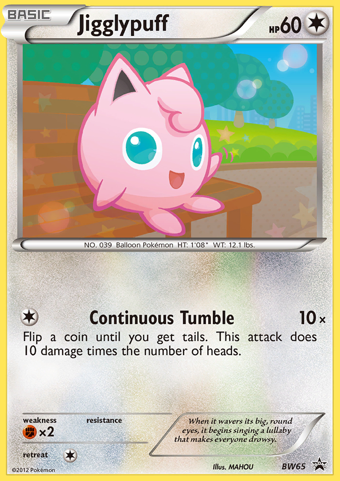 Jigglypuff (BW65) [Noir et blanc : promotions de l'étoile noire] 