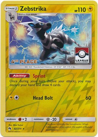 Zebstrika (82/214) (Promotion de la Ligue 4e place) [Sun &amp; Moon: Lost Thunder] 