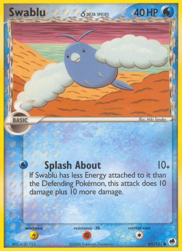 Swablu (65/101) (Espèce Delta) [EX : Dragon Frontiers] 