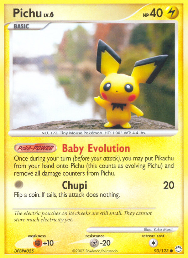Pichu (93/123) [Diamond & Pearl: Mysterious Treasures][Yuka Morii]