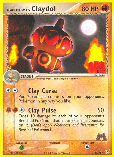 Claydol de l'équipe Magma (33/95) [EX : Équipe Magma contre Équipe Aqua] 
