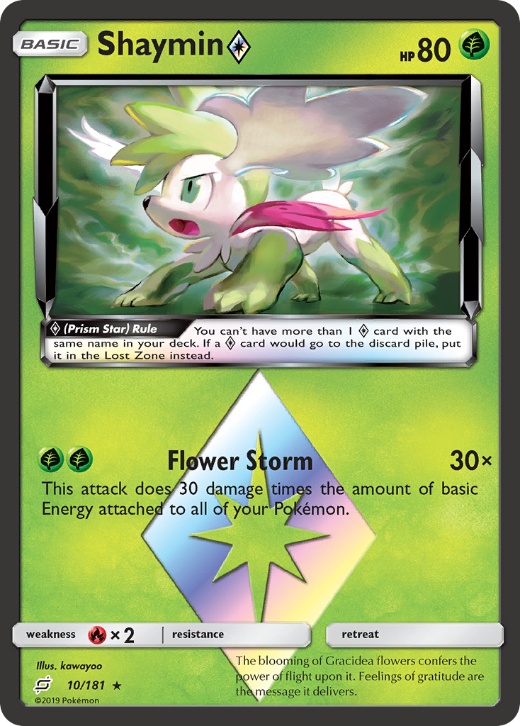 Shaymin (10/181) (Prism Star) [Soleil et Lune : Faites équipe] 
