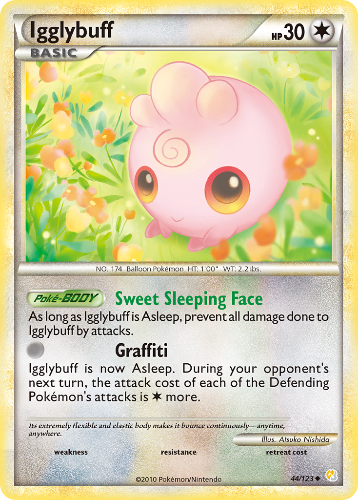 Igglybuff (44/123) [HeartGold &amp; SoulSilver: Ensemble de base] 