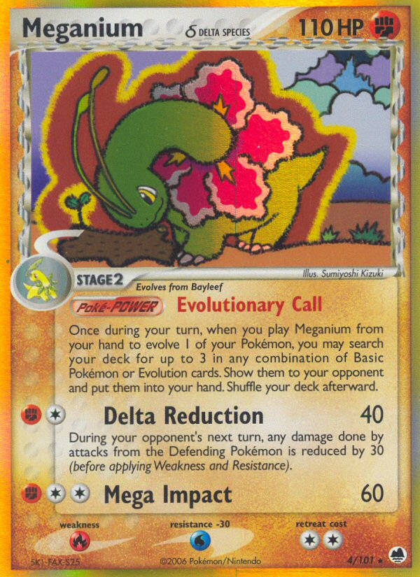 Méganium (4/101) (Espèce Delta) [EX : Dragon Frontiers] 