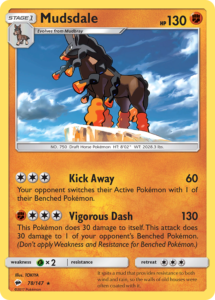 Mudsdale (78/147) [Soleil et Lune : Ombres Brûlantes] 