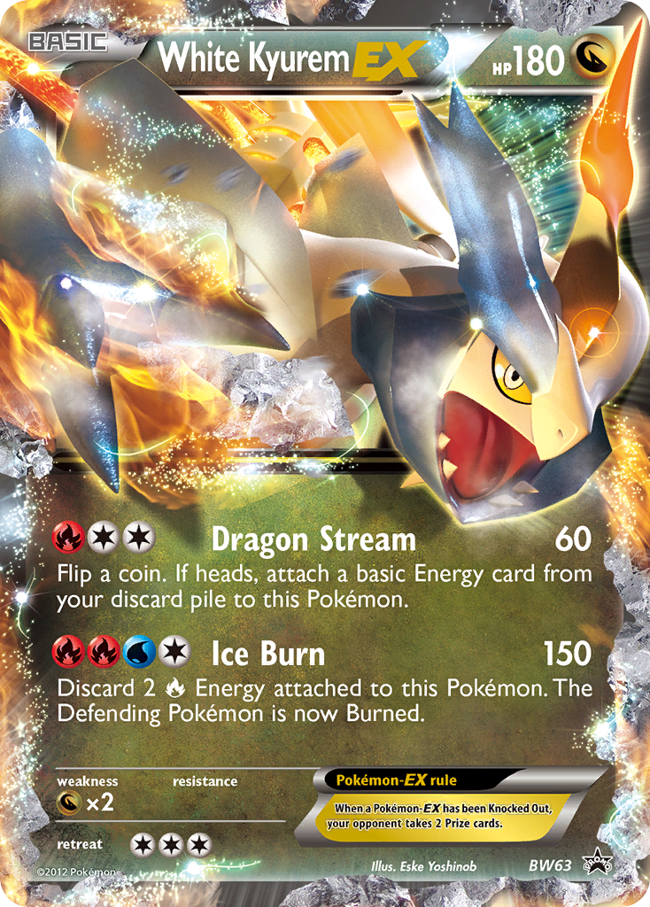 Kyurem EX blanc (BW63) [Noir et blanc : promotions Black Star] 