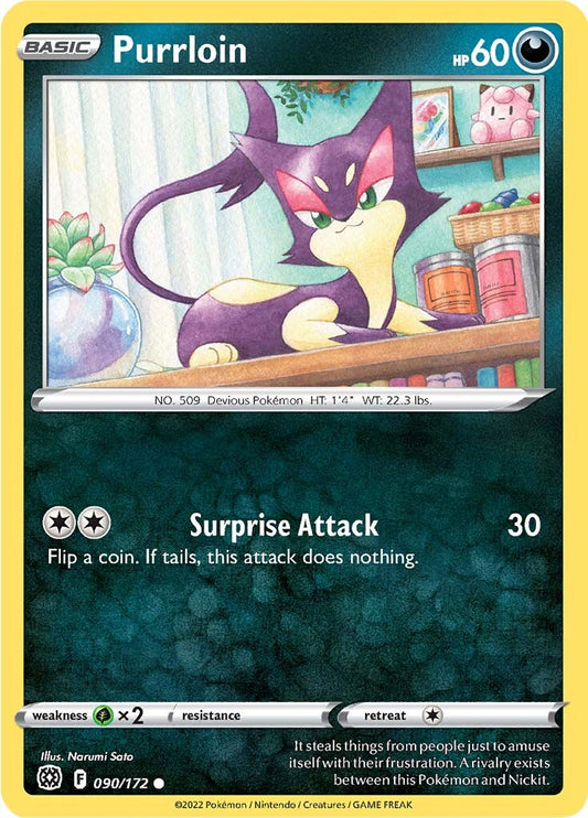 Purrloin (090/172) [Épée et bouclier : étoiles brillantes] 