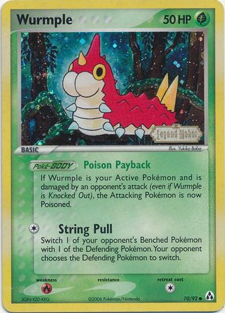 Wurmple (70/92) (Estampillé) [EX : Créateur de légendes] 
