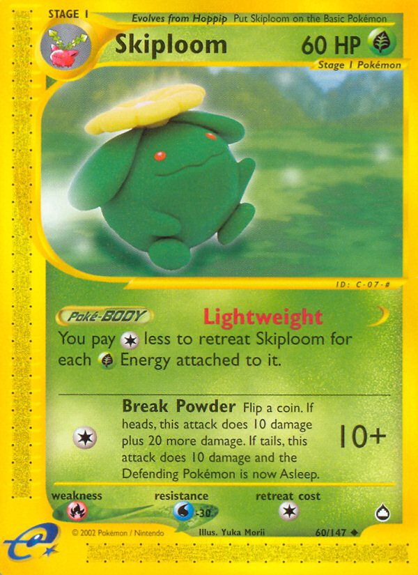 Skiploom (60/147) [Aquapolis][Yuka Morii]