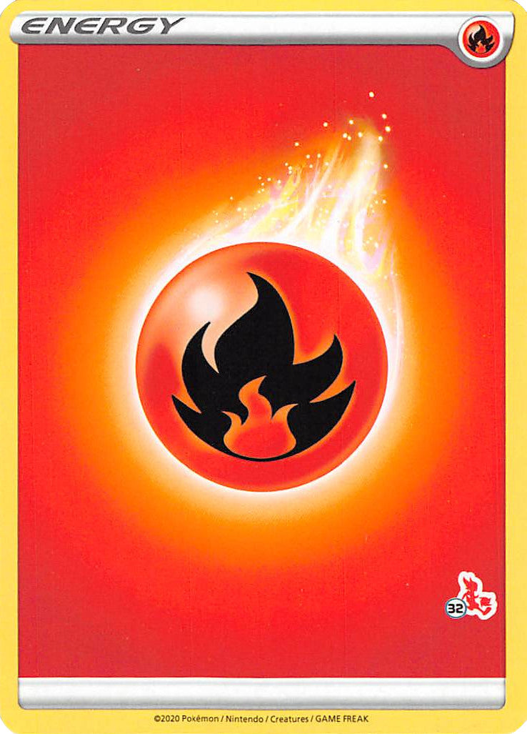 Énergie du feu (Cinderace Stamp #32) [Battle Academy 2022] 
