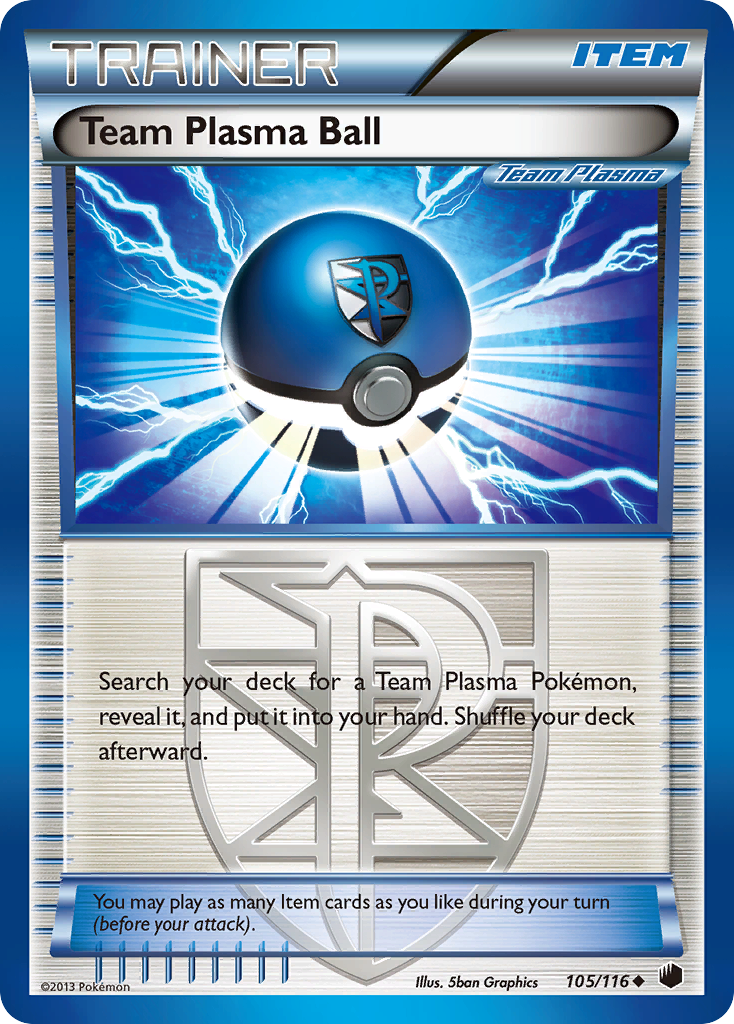 Team Plasma Ball (105/116) [Noir &amp; Blanc : Plasma Freeze] 